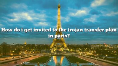 How do i get invited to the trojan transfer plan in paris?