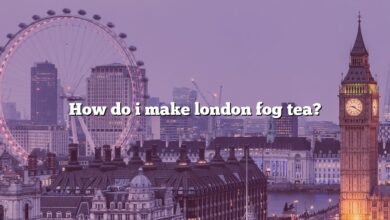 How do i make london fog tea?