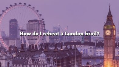 How do I reheat a London broil?