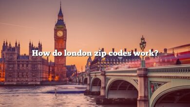 How do london zip codes work?