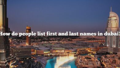 How do people list first and last names in dubai?