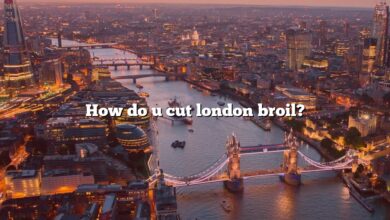 How do u cut london broil?