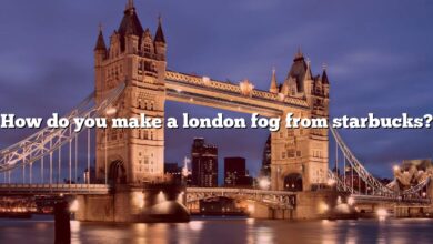 How do you make a london fog from starbucks?