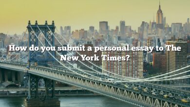 How do you submit a personal essay to The New York Times?