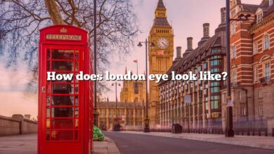 How does london eye look like?