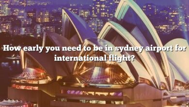 How early you need to be in sydney airport for international flight?