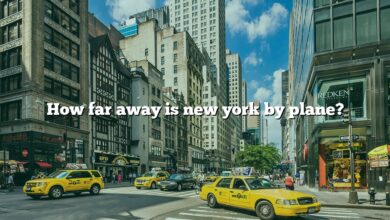 How far away is new york by plane?
