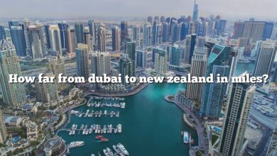 How far from dubai to new zealand in miles?
