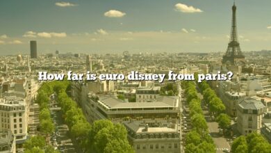 How far is euro disney from paris?