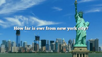 How far is ewr from new york city?