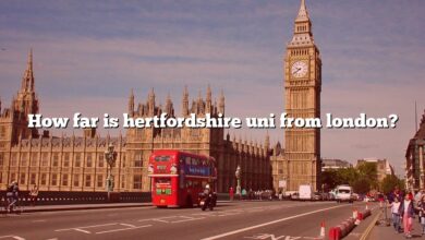 How far is hertfordshire uni from london?
