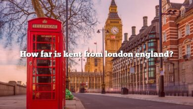 How far is kent from london england?