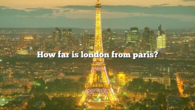 How far is london from paris?