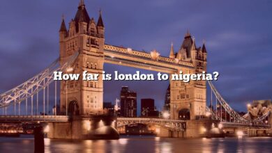 How far is london to nigeria?