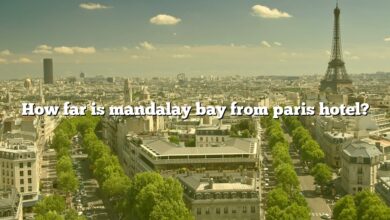How far is mandalay bay from paris hotel?