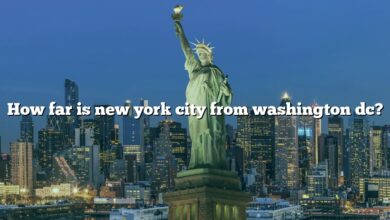 How far is new york city from washington dc?