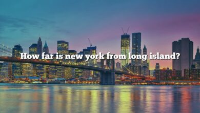 How far is new york from long island?