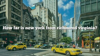 How far is new york from richmond virginia?