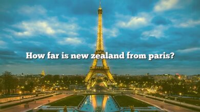 How far is new zealand from paris?
