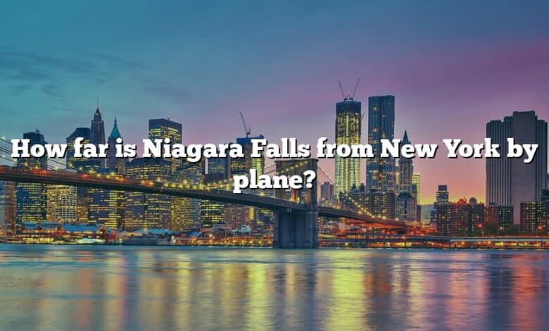 How far is Niagara Falls from New York by plane?