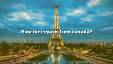 How far is paris from canada?