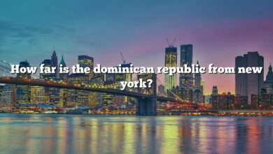 How far is the dominican republic from new york?
