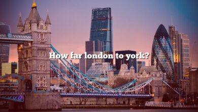How far london to york?