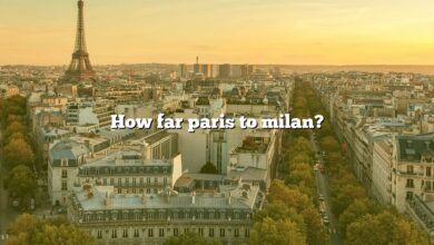 How far paris to milan?
