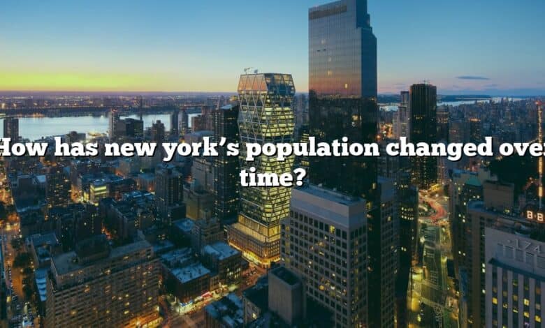 How has new york’s population changed over time?
