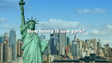 How heavy is new york?