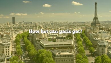 How hot can paris get?