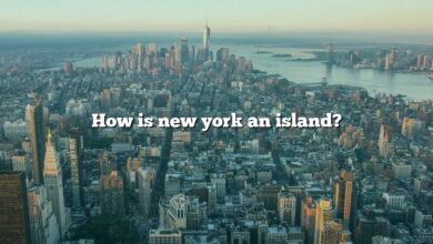 How is new york an island?