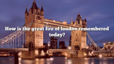 How is the great fire of london remembered today?
