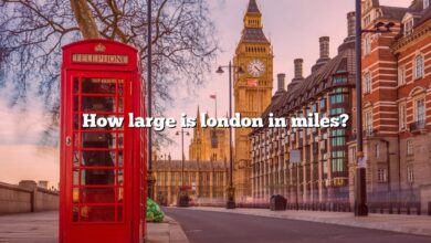 How large is london in miles?