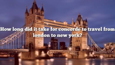 How long did it take for concorde to travel from london to new york?