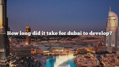 How long did it take for dubai to develop?