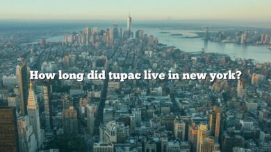 How long did tupac live in new york?