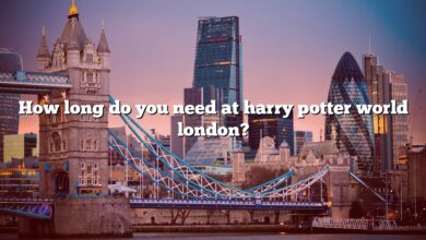 How long do you need at harry potter world london?