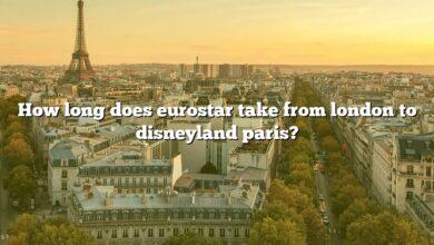 How long does eurostar take from london to disneyland paris?