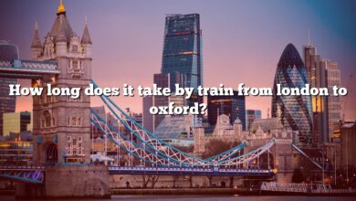 How long does it take by train from london to oxford?