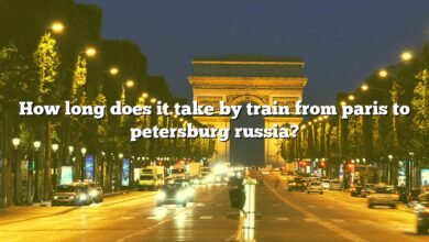 How long does it take by train from paris to petersburg russia?