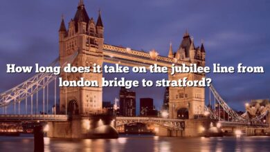 How long does it take on the jubilee line from london bridge to stratford?
