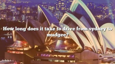 How long does it take to drive from sydney to mudgee?