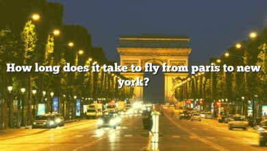How long does it take to fly from paris to new york?