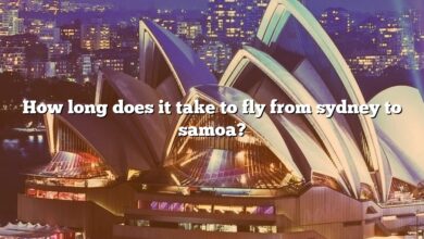 How long does it take to fly from sydney to samoa?