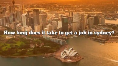 How long does it take to get a job in sydney?