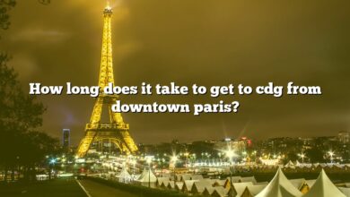 How long does it take to get to cdg from downtown paris?