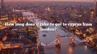 How long does it take to get to cyprus from london?