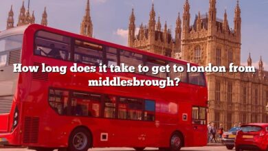 How long does it take to get to london from middlesbrough?