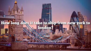 How long does it take to ship from new york to london?